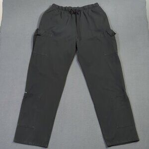 Aviator Scrubs Vintage Pants Size Lx33 Black Elastic Waist Nursing Paramedic ER
